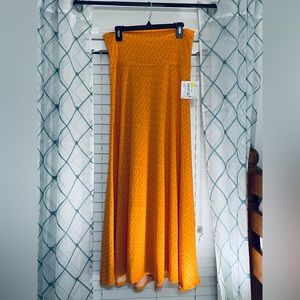 Lularoe orange maxi skirt